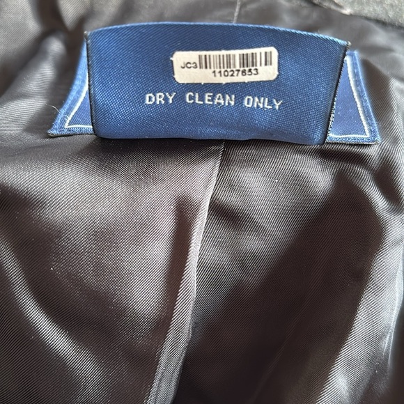 Facconable Wool Lined Overshirt Jacket Men’s Black Button Front French Size XL - Picture 9 of 14